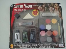 Rubies Super Value Halloween Cream Makeup Set Fake Blood Costume 20 Piece Set