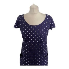 Joules Marcie Navy Spot Dress With Pockets Size 10 - Only Worn A Few Times