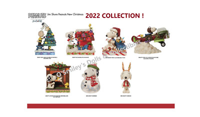 その他 Snoopy Goods 2022 Peanuts Peanuts 2022 CHRISTMAS COLLECTION Snoopy 7 Pc Figurine Set by Jim