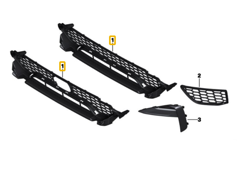 Genuine BMW X3 M F97 Front Bumper Lower Center Grille 51118065195 
