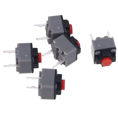 5pcs Micro Switch 6*6*7.3 mm Square Silent Switch Button Mouse DIP Microswitch