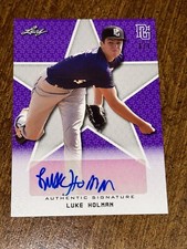 LUKE HOLMAN 2020 Leaf Perfect Game PURPLE AUTOGRAPH #1/1 LSU TIGERS, REDS