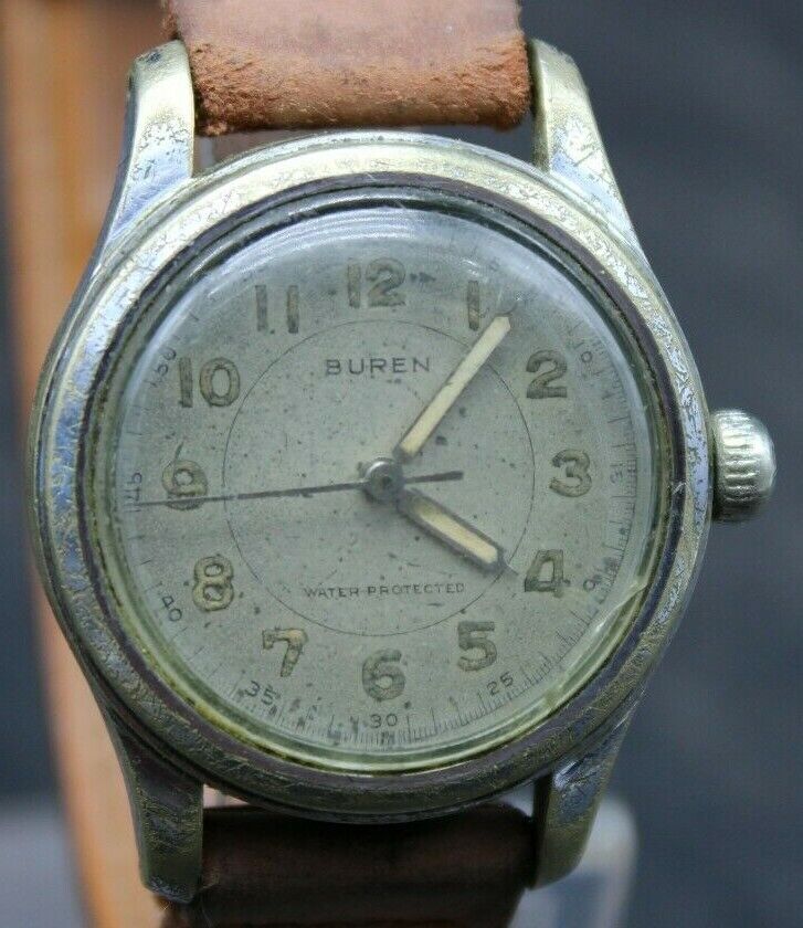 Swiss Buren Wrist Watch 17j 31.1mm 16.2mm LUG CAL 480 #396700 GRAND PRIX  (L2M)