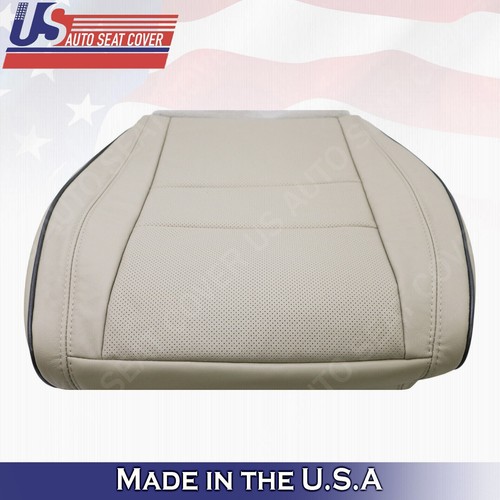 2011 to 2020 Fits Jeep Grand Cherokee Overland 2Top & 2Bottom Leather Covers Tan - Picture 16 of 20