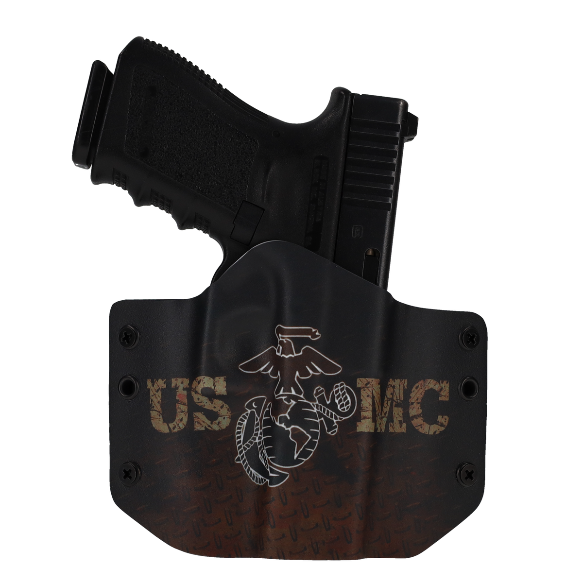 Springfield Armory OWB Gun Holster – Optic Ready, Matte Black Kydex – R&R Holsters, Made In USA