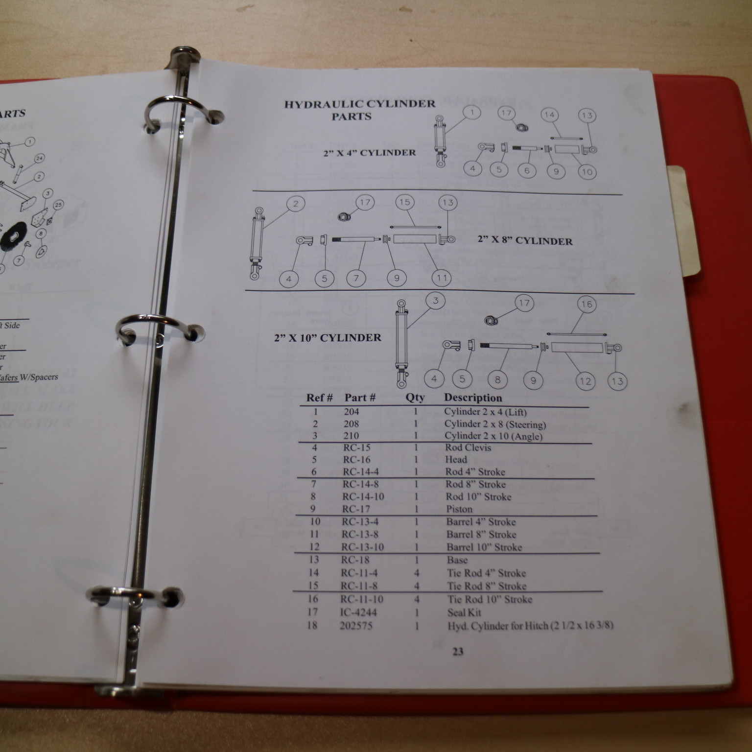 BROCE BROOM BB250 SELF PROPELLED SWEEPER Parts Manual Book catalog