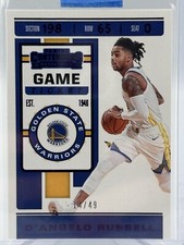 2019-20 Panini Contenders Game Ticket purple 14/49 D'Angelo Russell #21