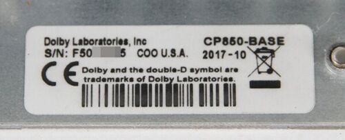 DOLBY CP850-Base Professional Digital Atmos Cinema Audio Processor Tested - Picture 4 of 10