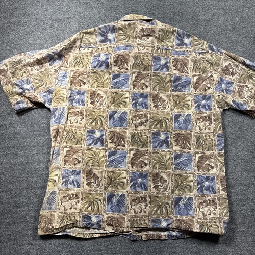 Pierre Cardin Mens Large Full Print Short Sleeve Button Up Hawaiian Shirt - Picture 6 of 8