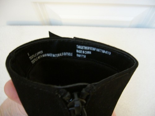 New Cat Jack Toddler Girls Faux Suede Reva Ruffle Boots Black Sz 5 - Picture 6 of 6