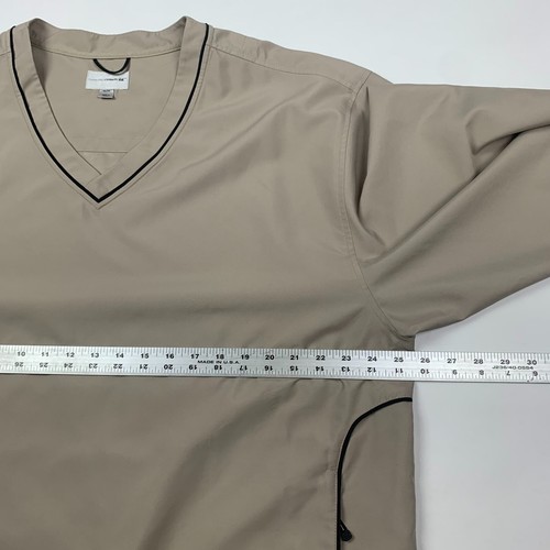 Cutter & Buck WindTec Mens Golf Windbreaker Jacket Tan Size XL Pullover V-Neck - Picture 8 of 10