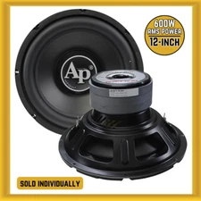 Audiopipe TSPP312D4 12″ Car Subwoofer 600W RMS Power Dual 4 Ohm Voice Coils