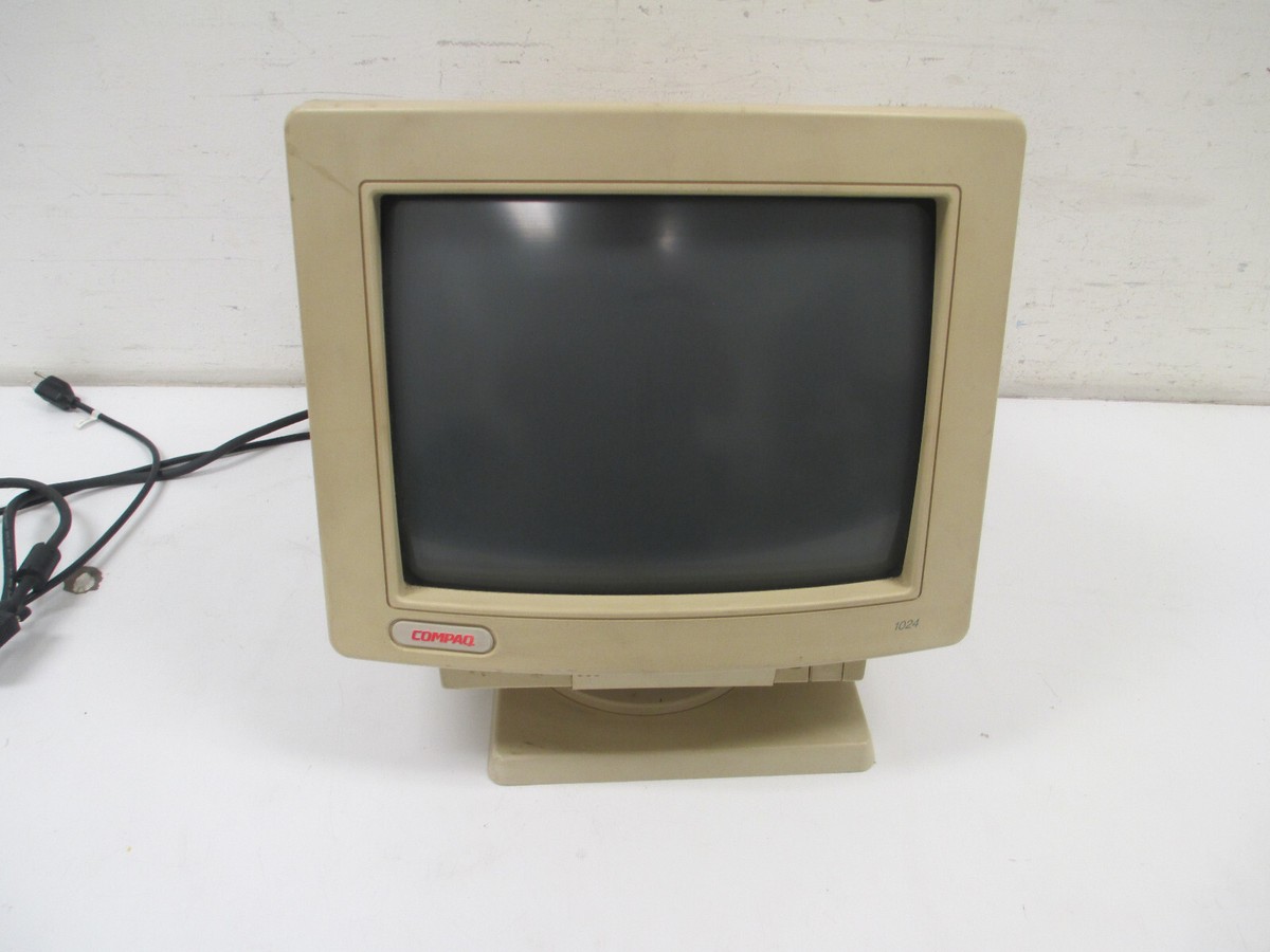 Vintage Compaq 462 CRT Monitor 1995 w/ cords | eBay