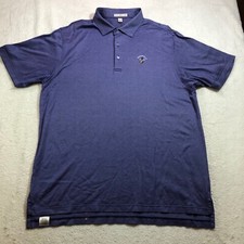 Peter Millar Golf Polo Mens Large Purple Short Sleeve Collared Casual Shirt