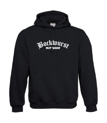 Bockwurst-with-mustard I sayings I fun I funny up to 5XL I men's hoodie
