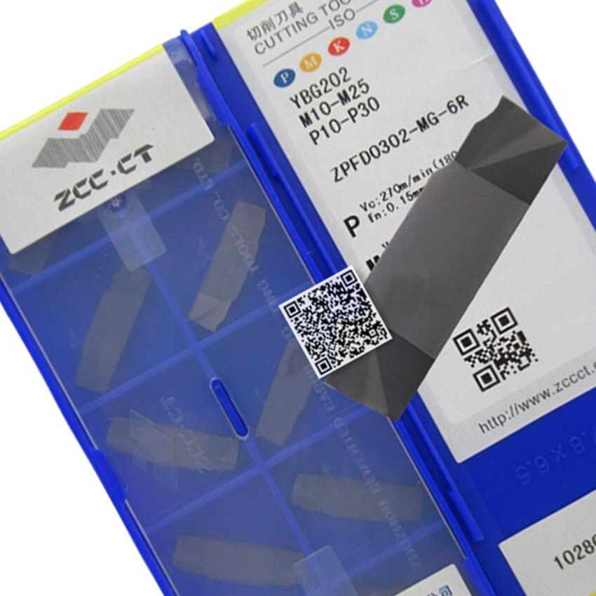 10pcs ZPFD0302-MG-6R YBG202 ZCC.CT CNC blade Carbide Inserts