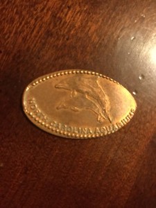 North Carolina dolphins pressed smashed elongated penny 