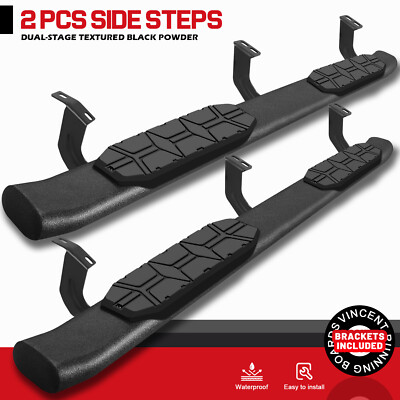 FOR 05-23 Toyota Tacoma Double Cab Side Step Curved 4.3'' Running Board Nerf Bar