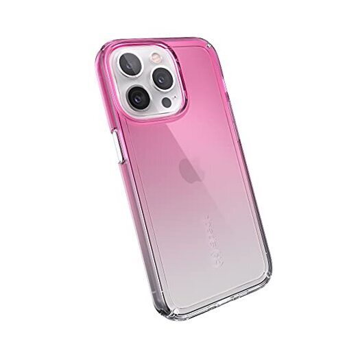 MagSafe for iPhone 13 Pro - Drop & Camera Protection, Fuschia Fade/Clear Case