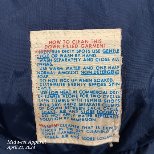 Vintage Gerry Goose Down Puffer Vest Men Medium Blue Snap Close USA Made - Picture 10 of 12