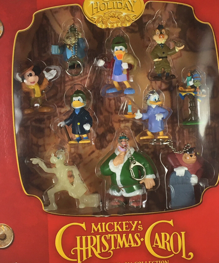 Disney Mickey's Christmas Carol Toy Figurine Collection Keychain