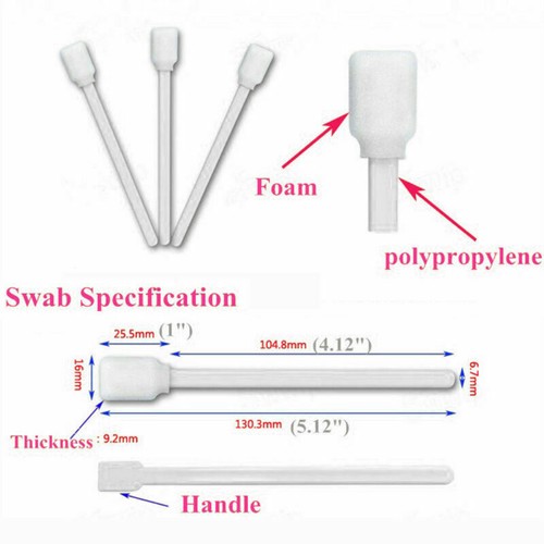 50Pack Cleaning Swabs Foam Tipped Stick For Roland Mimaki Mutoh Epson Printer D - Afbeelding 5 van 10