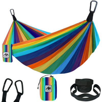 Portable Camping Hammock For Kids Bed Outdoor Hanging Swing Sleeping Garden Gear