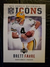 2005 Upper Deck Rookie Materials Brett Favre ICONS card #IC-1