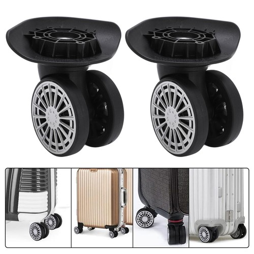 Replacement Luggage Wheel Repair Suitcase Wheels Casters Black 2 pcs - Picture 7 of 18