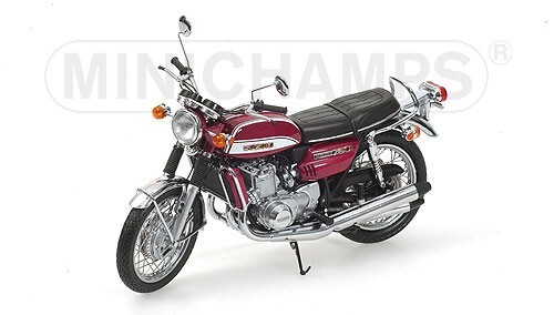 MINICHAMPS 1/12 SUZUKI GT750 Candy Lavender Diecast Classic Bike Series no. 49 - Picture 1 of 10