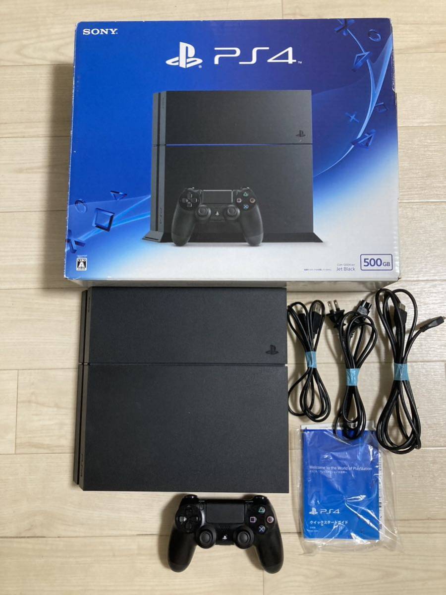 SONY Playstation 4 PS4 original Jet Black CUH-1200A 500GB with Box 