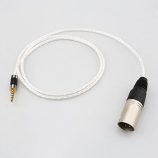 OCC Silver 4pin XLR Male Headphone Cable for Fostex T60RP T20RP T40RPmkII T50RP