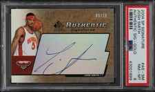 ROOKIE 2004 UPPER DECK SP SIGNATURE AUTHENTIC GOLD JOSH SMITH RC AUTO 6/10 PSA 8