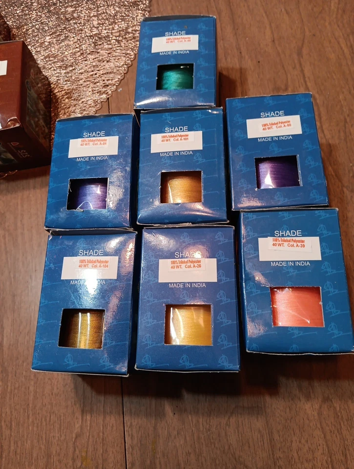 Oasis Embroidery Thread 50 Grams 2000 Yards Multicolored Lot Of 10 New In Box - Image 3 of 4