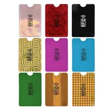 9Pcs RFID Blocking Sleeves Identity Theft Protection for Credit Debit Cards