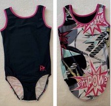 PLUM CARES Gymnastics LEOTARD Empower FLIP SIDE Pink Heart GK Similar SIZE: AM