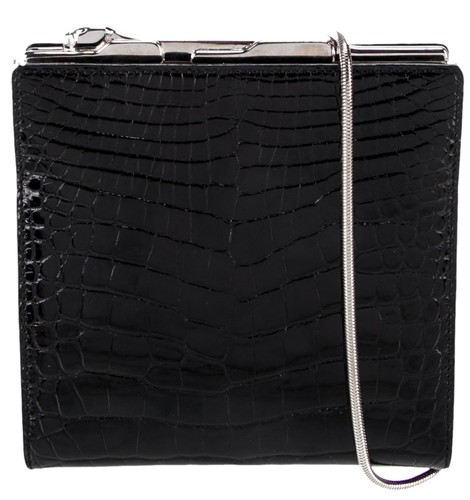 Cartier Panthère Panther Alligator Embossed Leather Handbag Shoulder Clasp Box