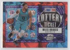 2018 Contenders Optic Lottery Ticket Red Cracked Ice Prizm Miles Bridges #12 4f5