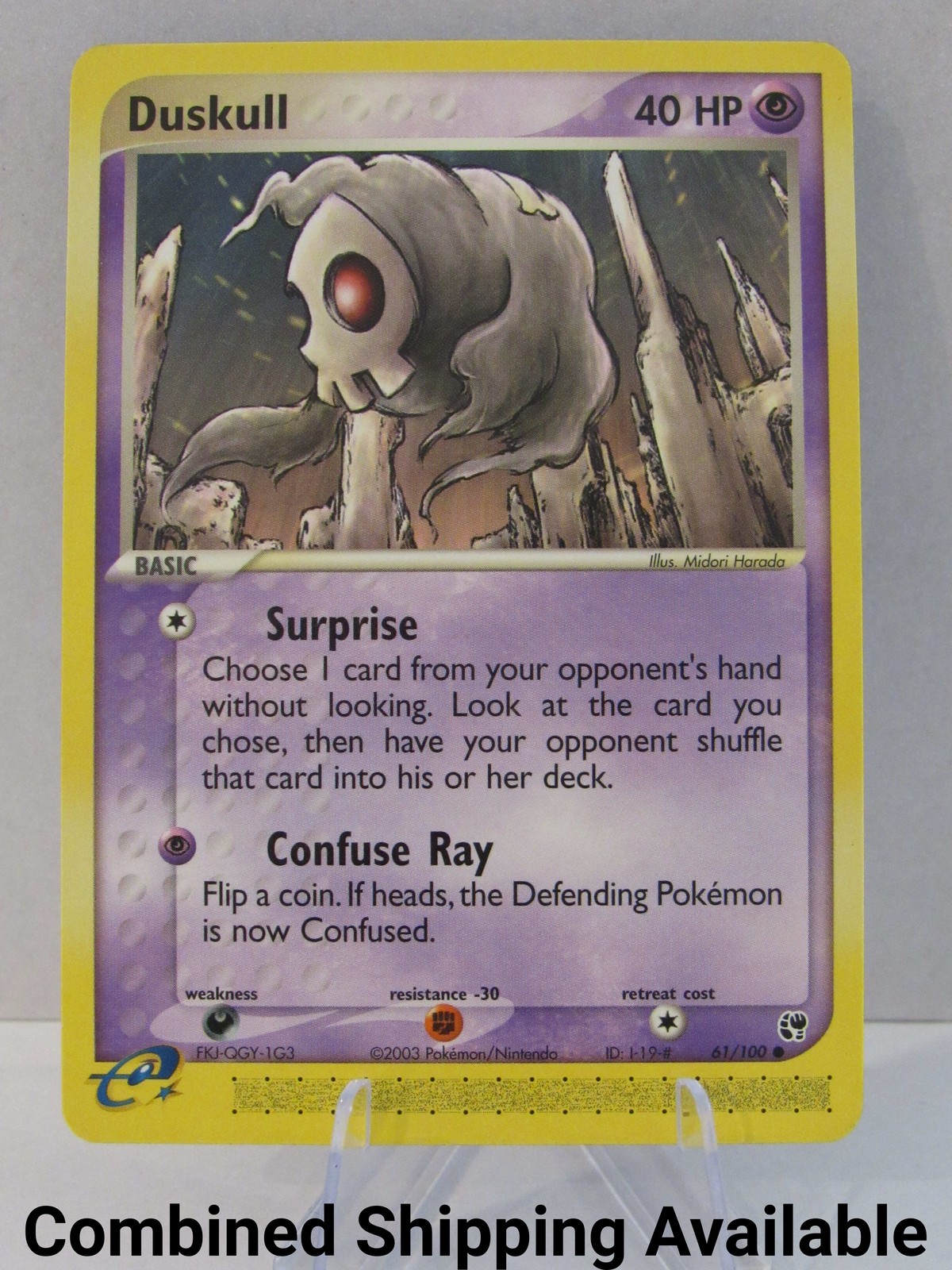 Duskull - 61/100 Sandstorm NM English 15397