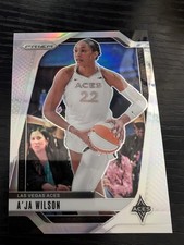 A' JA Wilson 2024 Panini Prizm WNBA Silver Prizm Card- #86 Las Vegas Aces