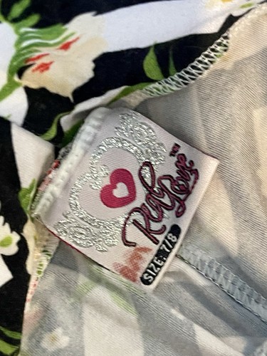 Ruby Love Girls Flower Heart Pants Size 7/8 Relaxed Fit. (YG-34) - Picture 6 of 12