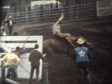 Rodeo Bucking Bronco Lasso Cowboys 1973 Super 8mm Film Home Movie Reel