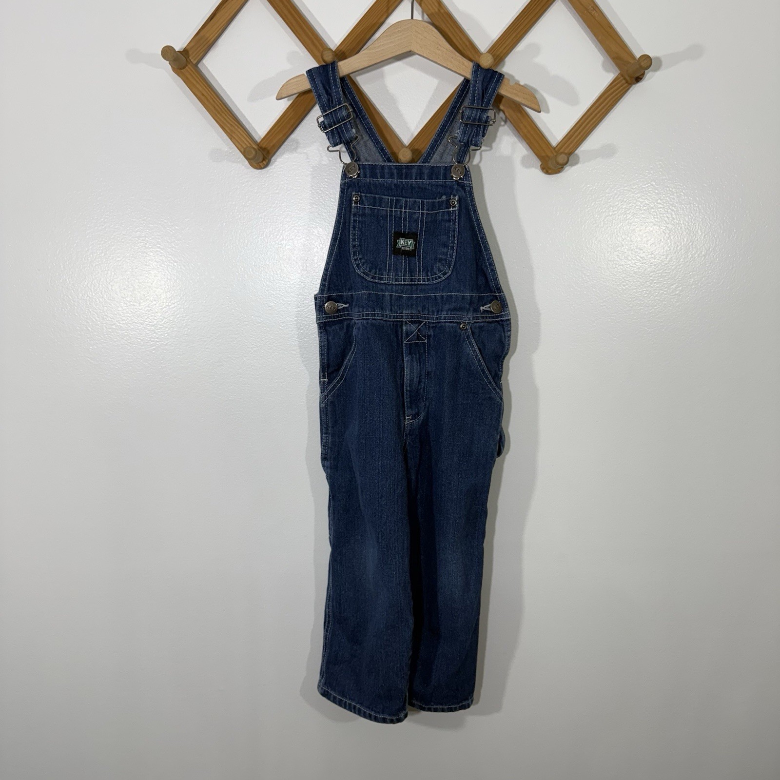 Key Overalls Bibs Carpenter Denim Kids 3T
