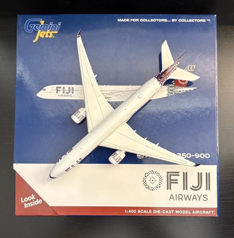 GeminiJets 1:400 Fiji Airways Airbus A350-900 DQ-FAI GJFJI1917 Scale Model Plane - Image 2 of 4