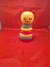 Brio Lill-katt Cat Wooden Stacking Toy Educational Primary Colour 5.5in SwedishG