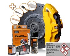 FOLIATEC Bremssattellack 2195 GELB gl&auml;nzend Bremssattelfarbe Lack hitzebest&auml;ndig