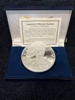 .999 1/2 Troy pound (6 ozt) Silver, ASE Round Medallion by AHS, year 2000