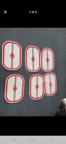 Set of 6 Vtg Coca-Cola Placemats Plastic Reversible Soda Shop Style Made in USA