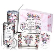 7 Pcs Christmas Christian Gifts for Women Religious Inspirational Butterfly