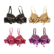 Pailletten--Top, auff&auml;lliges Damen--Top mit glitzerndem Glitzer f&uuml;r